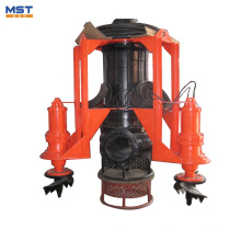110kw submersible slurry dredging pump with agitator